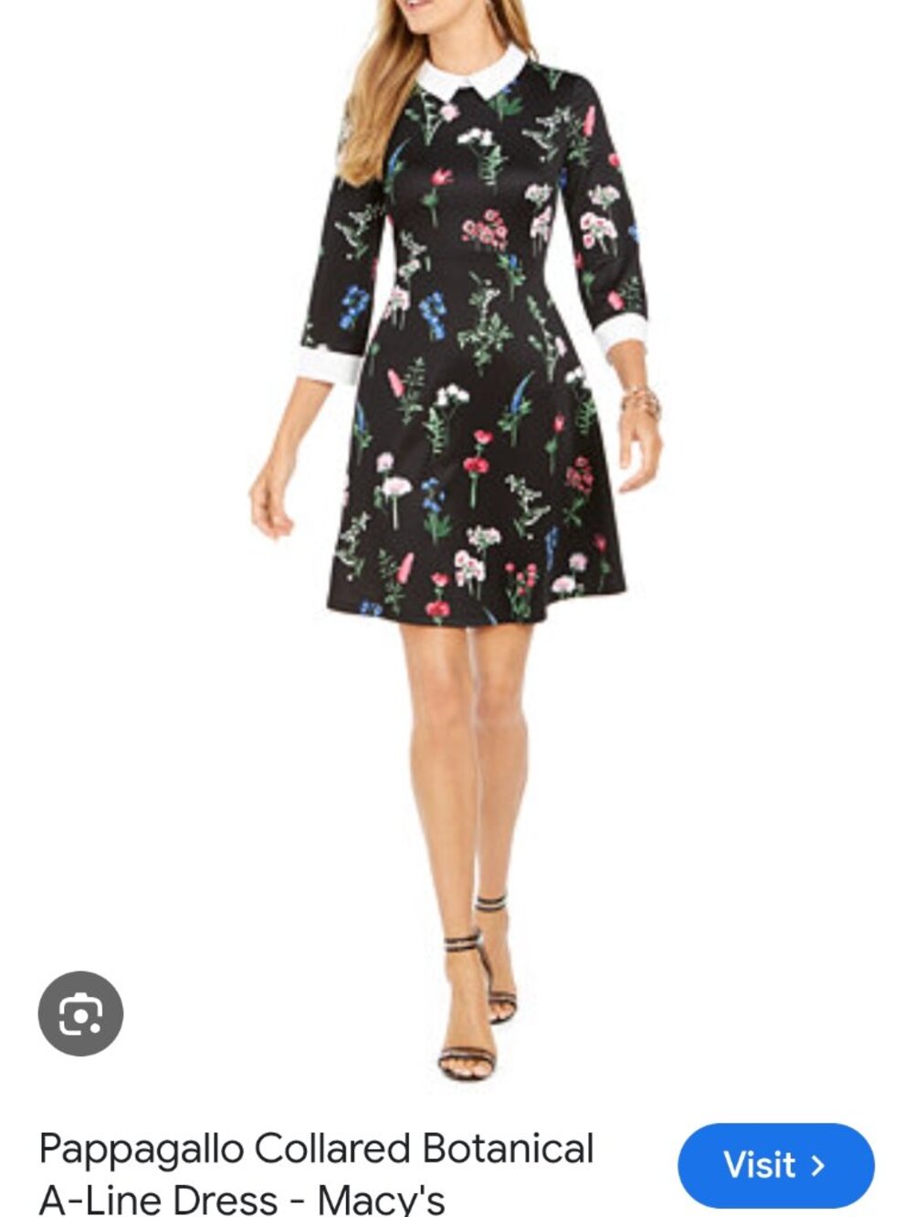 Pappagalo A-line Botanical Dress size 16
